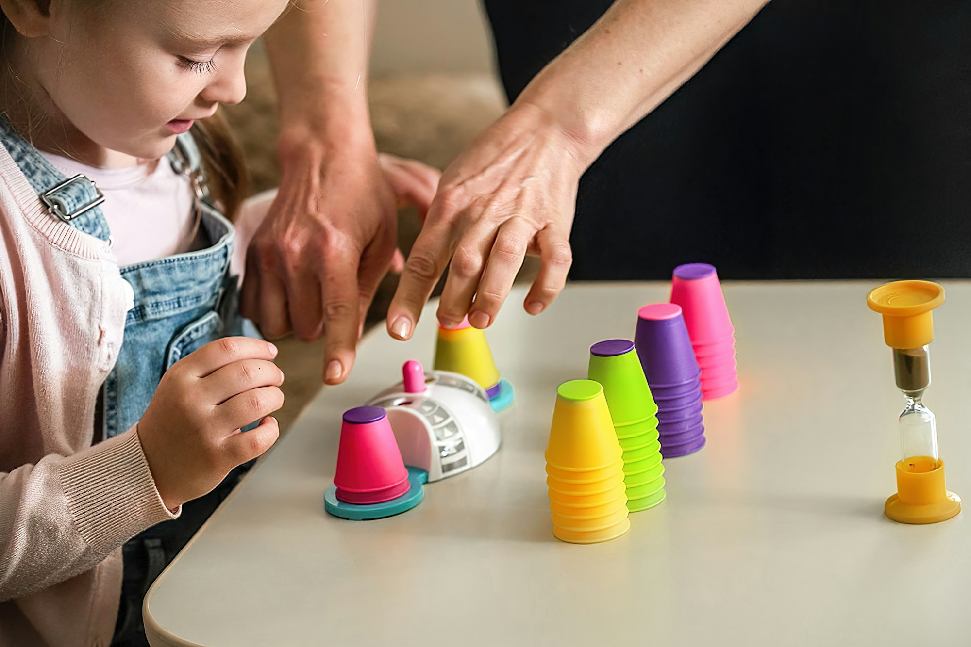 Classes of children with a speech therapist with didactic aids